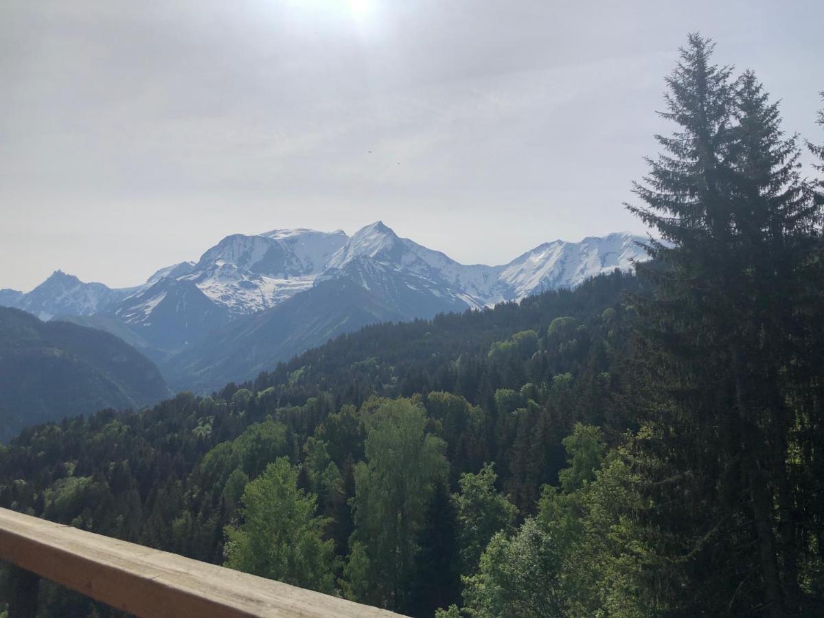 Studio Turquoise Quartier Grattague Vue Montblanc Saint-Gervais-les-Bains Exterior foto
