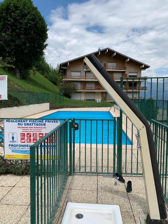 Studio Turquoise Quartier Grattague Vue Montblanc Saint-Gervais-les-Bains Exterior foto