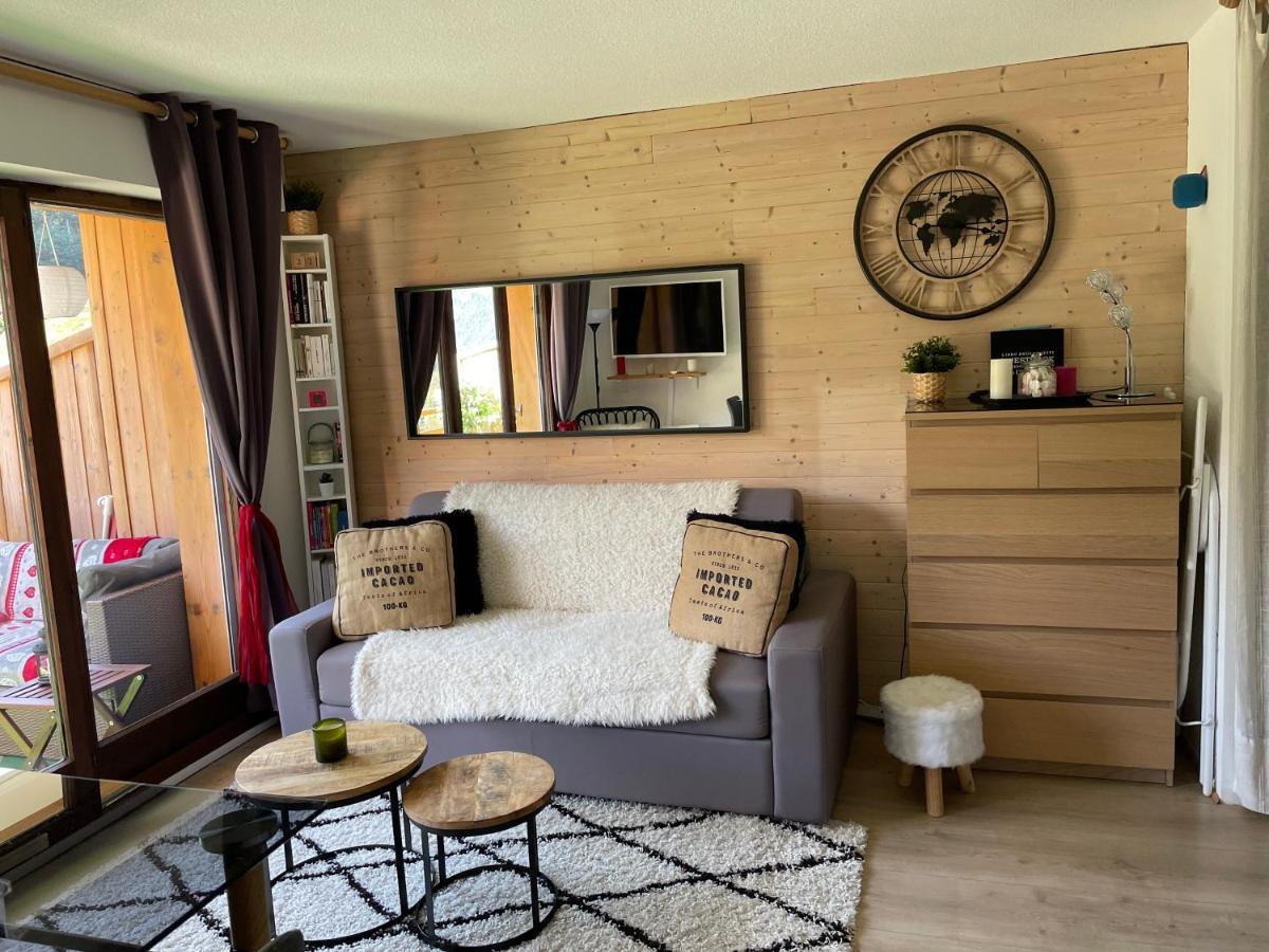 Studio Turquoise Quartier Grattague Vue Montblanc Saint-Gervais-les-Bains Exterior foto